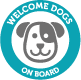 Welcome dogs on board